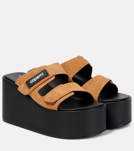 Coperni Logo suede wedge mules - Coperni - Modalova