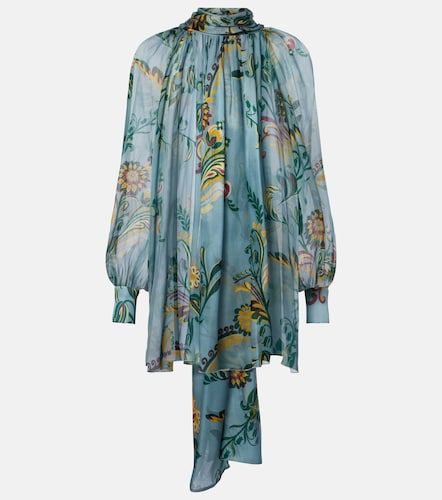 Etro Printed ruched silk top - Etro - Modalova