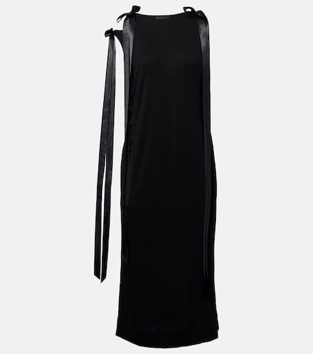 Vestido midi de jersey con lazo - Simone Rocha - Modalova