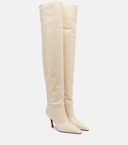 Botas mosqueteras Jamie 80 de piel - Amina Muaddi - Modalova