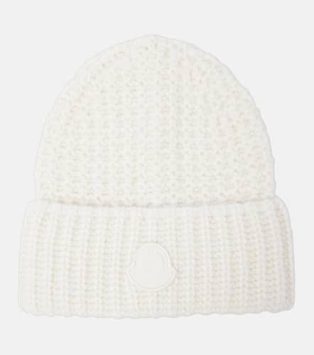 Logo wool and alpaca-blend beanie - Moncler - Modalova