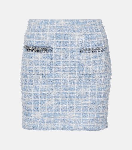 Checked embellished tweed miniskirt - Self-Portrait - Modalova
