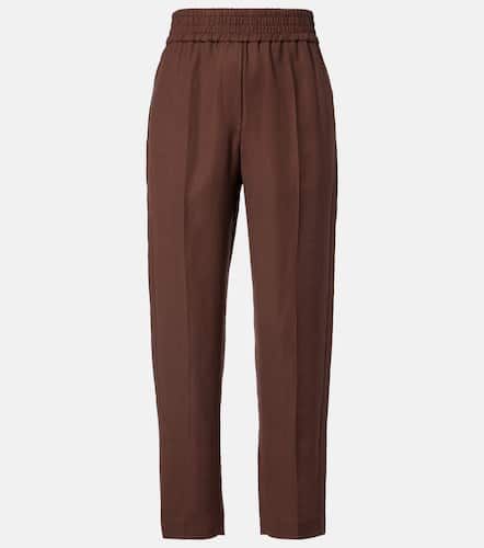 Pantalones rectos de tiro medio - Brunello Cucinelli - Modalova