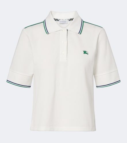 Polo de piqué de algodón con EKD - Burberry - Modalova