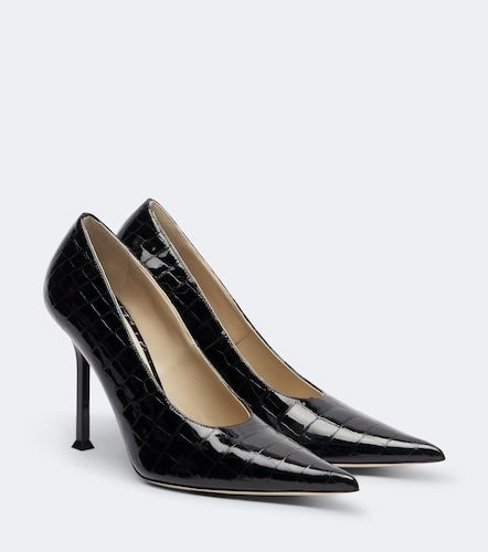 Helix snake-effect leather pumps - Christen - Modalova