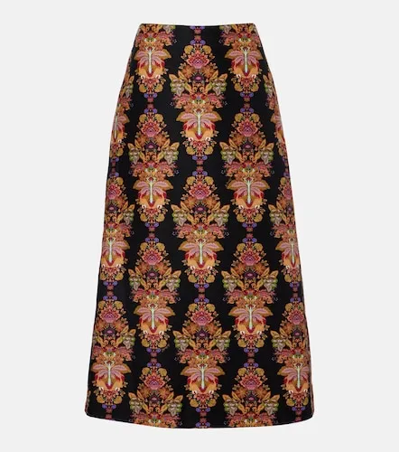 Cornucopia wool-blend midi skirt - La DoubleJ - Modalova