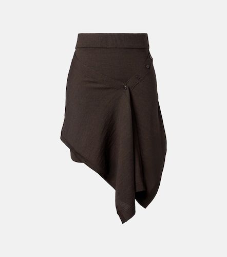 Asymmetric wool-blend miniskirt - Lemaire - Modalova