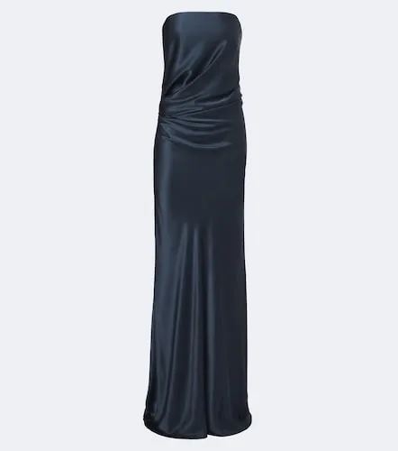 Vestido de fiesta bustier de seda drapeado - The Sei - Modalova