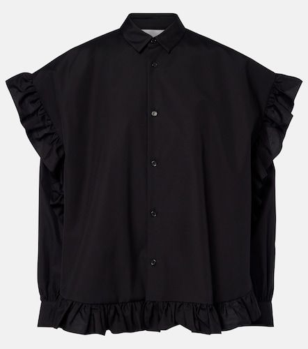 Blusa de algodón con volantes - Noir Kei Ninomiya - Modalova