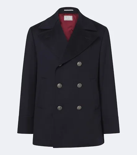 Virgin wool peacoat - Brunello Cucinelli - Modalova