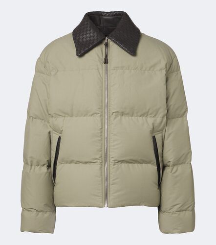 Intrecciato cotton-blend down jacket - Bottega Veneta - Modalova