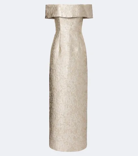 Clover floral brocade bustier gown - Markarian - Modalova