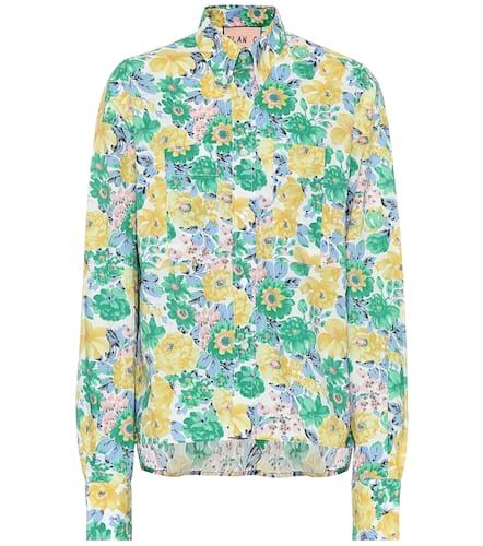 Camisa de popelín de algodón floral - Plan C - Modalova