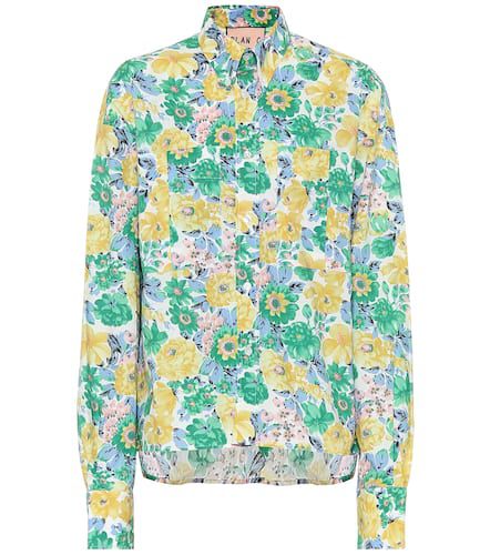 Camisa de popelín de algodón floral - Plan C - Modalova