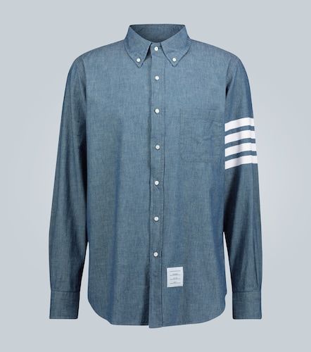 Camicia 4-Bar in chambray - Thom Browne - Modalova