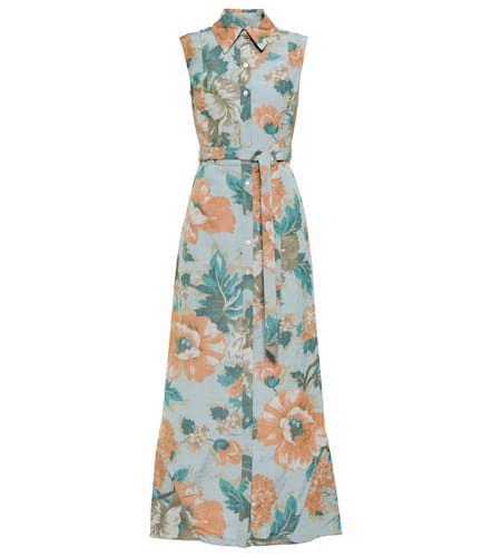 Abito midi Mona con cut-out e stampa - Erdem - Modalova