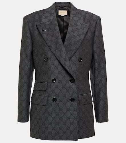 GG double-breasted wool blazer - Gucci - Modalova