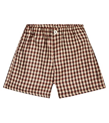 Shorts Alastar in lana a quadri - Caramel - Modalova