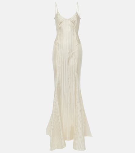 The Attico Striped satin slip dress - The Attico - Modalova