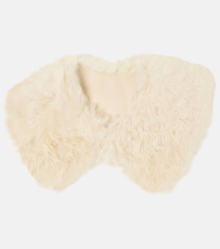 Leather-lined shearling collar - Toteme - Modalova