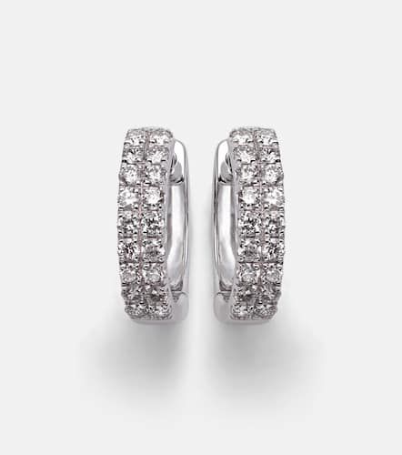 Kt white gold earrings with diamonds - Stone and Strand - Modalova