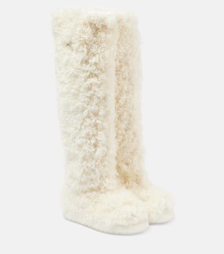 Beverly shearling over-the-knee boots - Moncler - Modalova