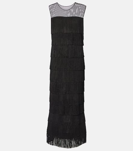 Fringed tiered maxi dress - Norma Kamali - Modalova