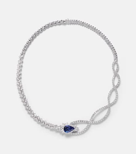 Reign Supreme 18kt white gold necklace with tanzanite and diamonds - Yeprem - Modalova