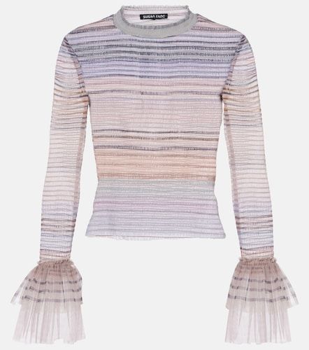 Top de tul transparente estampado - Susan Fang - Modalova