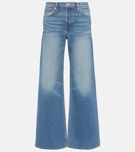 Jeans a gamba larga e vita media - Re/Done - Modalova