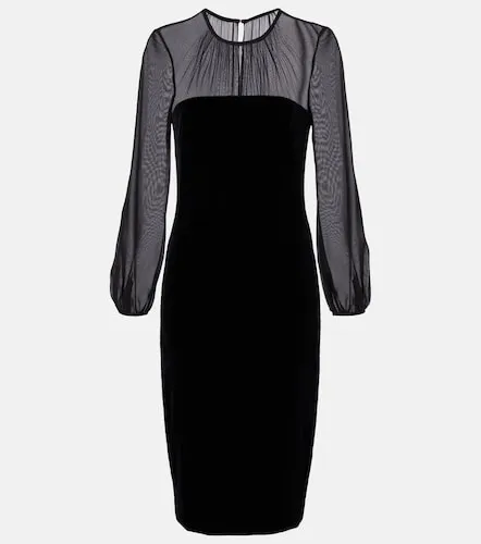 Vestido midi Carl de terciopelo de seda - Max Mara - Modalova