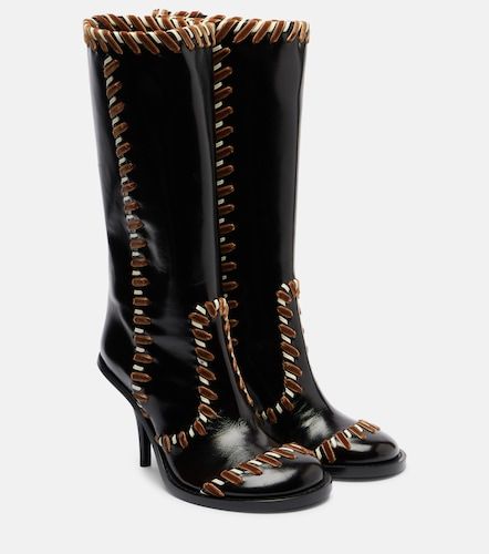 Embellished leather boots - Dries Van Noten - Modalova