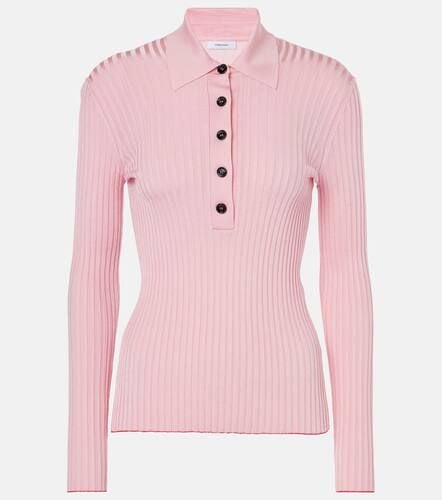 Ferragamo Ribbed-knit polo sweater - Ferragamo - Modalova