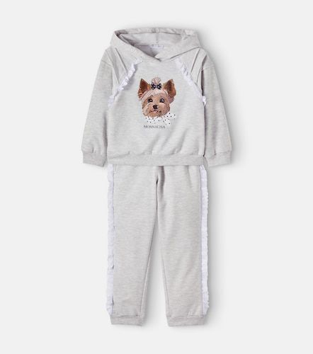 Set de sudadera y pantalones en mezcla de algodón - Monnalisa - Modalova