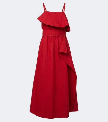 Reign ruffled cotton-blend midi dress - Proenza Schouler - Modalova