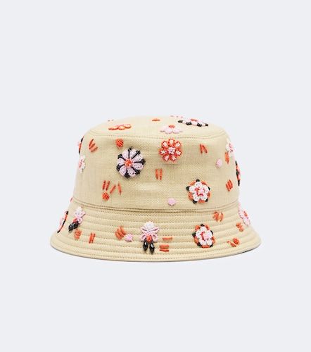 Prada Embroidered canvas bucket hat - Prada - Modalova