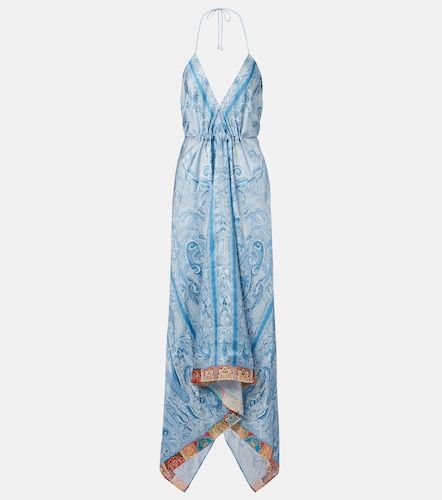 Maxikleid aus Seide mit Paisley-Muster - Etro - Modalova