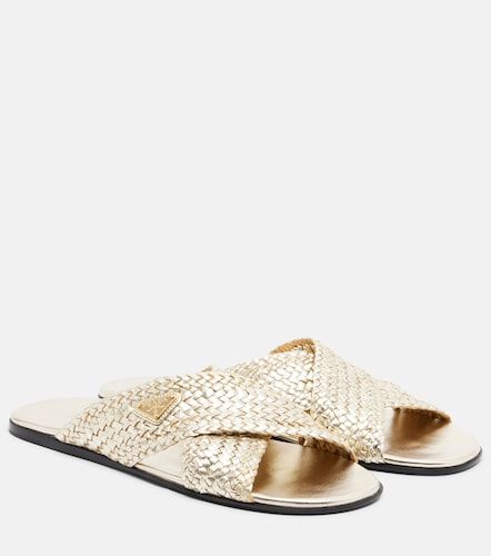 Prada Woven leather slides - Prada - Modalova