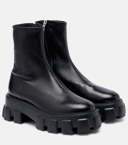 Ankle Boots Monolith aus Leder - Prada - Modalova