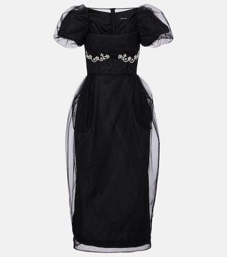 Besticktes Midikleid aus Tüll - Simone Rocha - Modalova