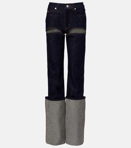 Jeans rectos con aberturas - Jean Paul Gaultier - Modalova