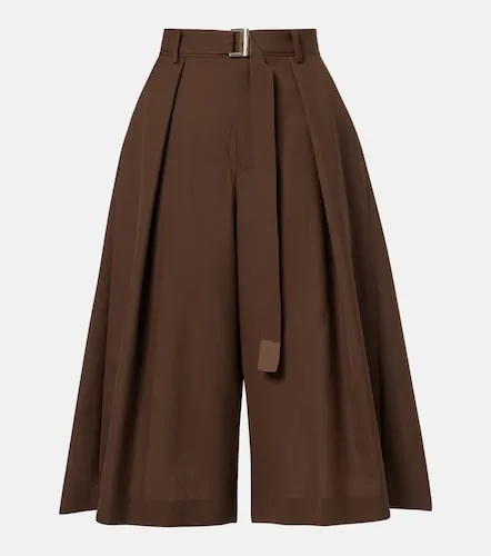Sacai Pleated belted shorts - Sacai - Modalova