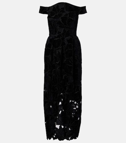 Abito midi in velluto e tulle con cut-out - Erdem - Modalova