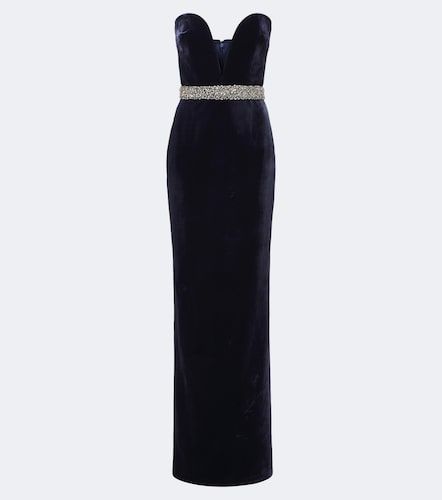 Abito lungo Sienna in velluto - The New Arrivals Ilkyaz Ozel - Modalova