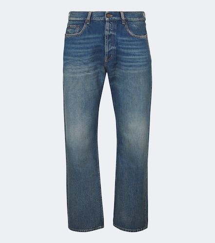 Jeans rectos con efecto desgastado - Saint Laurent - Modalova
