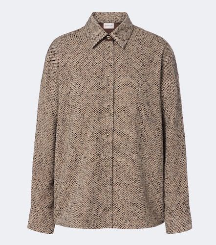 Moncler Wool-blend tweed overshirt - Moncler - Modalova