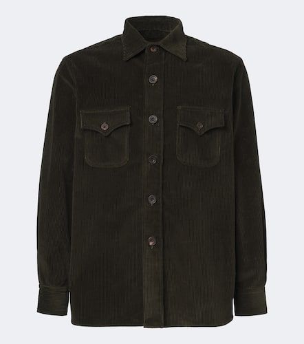Giacca camicia in velluto a coste di cotone - Rubinacci - Modalova