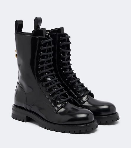Botas con cordones de piel con DG - Dolce&Gabbana - Modalova