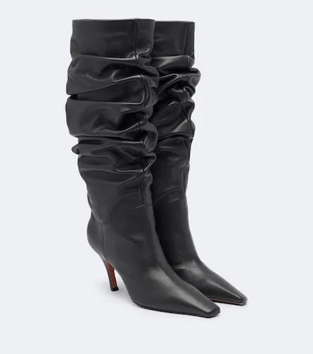Stiefel Jamie aus Leder - Amina Muaddi - Modalova
