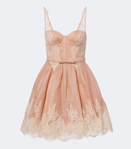 Valiant linen and silk corset dress - Zimmermann - Modalova